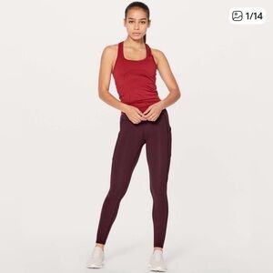Lululemon Speed Up Tight 28" in Garnet